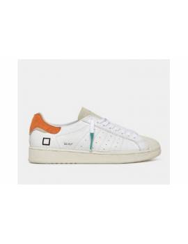 D.A.T.E SNEAKERS BASE WHITE-ORANGE