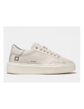 D.A.T.E. SNEAKERS SFERA MONOCOLORE CREMA