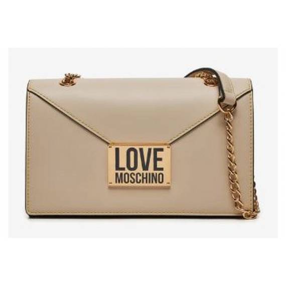 LOVE MOSCHINO TRACOLLA AVORIO CON SCRITT