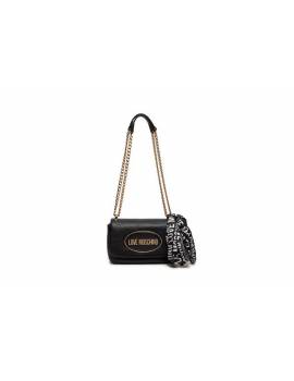 LOVE MOSCHINO TRACOLLINA NERA CON FOULAR