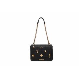 LOVE MOSCHINO TRACOLLA NERA CON CHARMS