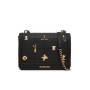 LOVE MOSCHINO TRACOLLA NERA CON CHARMS