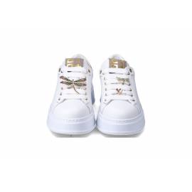 GIO PIU' SNEAKERS WHITE CON LIBELLULE