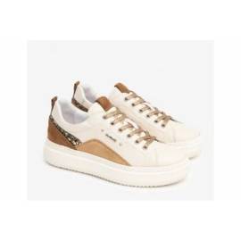 NERO GIARDINI SNEAKERS MILK E CUOIO