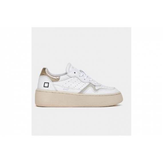 D.A.T.E. SNEAKERS ALTA STEP WHITE PLATIN