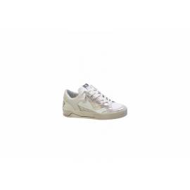 4B12 SNEAKERS DONNA ORO GLITTER ARGENTO