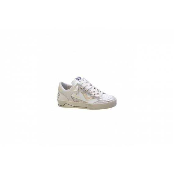 4B12 SNEAKERS DONNA ORO GLITTER ARGENTO