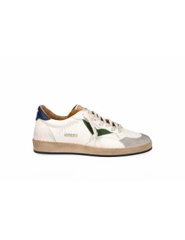 4B12 SNEAKERS UOMO BIANCO VERDE BLU