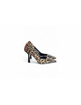 CHANTAL DECOLLETE' LEOPARD CAMOSCIO