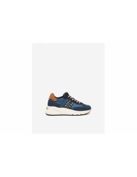 NERO GIARDINI SNEAKERS ALTA CAM.BLU