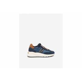 NERO GIARDINI SNEAKERS ALTA CAM.BLU