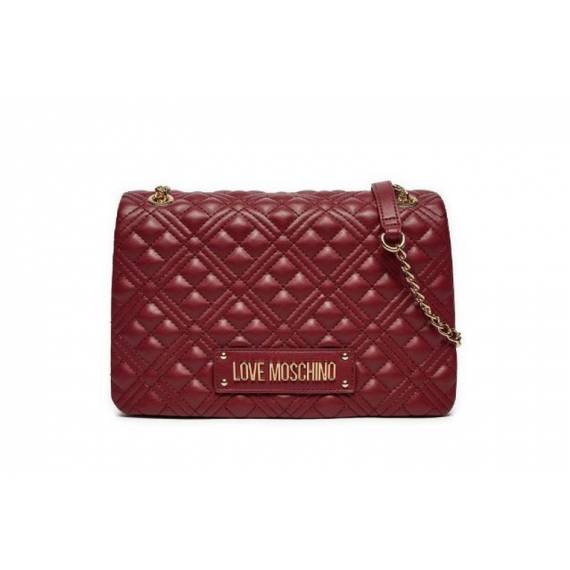 LOVE MOSCHINO BORSA TRAPUNTATA VINO