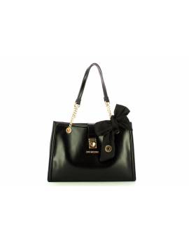 LOVE MOSCHINO SHOPPING NERO CON FIOCCO