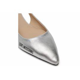 LOVE MOSCHINO BALLERINA SCALZATA ARGENTO