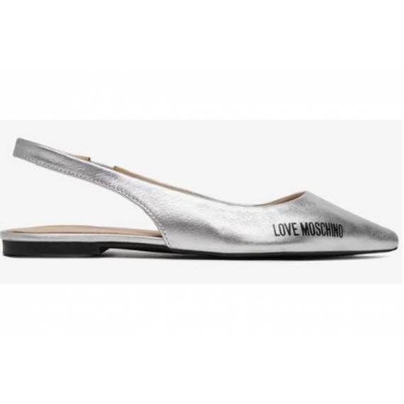 LOVE MOSCHINO BALLERINA SCALZATA ARGENTO