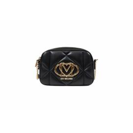 LOVE MOSCHINO TRACOLLINA NERO TRAPUNTATA