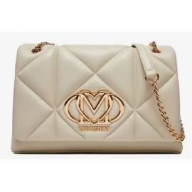 LOVE MOSCHINO BORSA TRAPUNTATA AVORIO