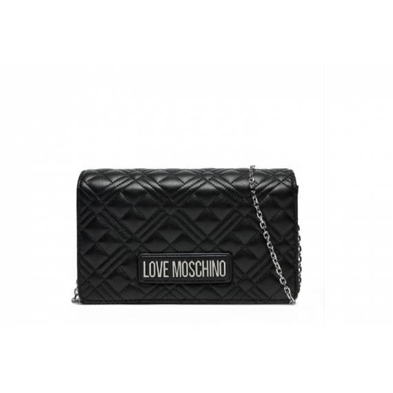 LOVE MOSCHINO TRACOLLA TRAP.NERO ARGENTO