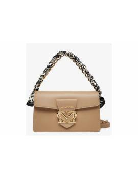 LOVE MOSCHINO TRACOLLA CREMA CON FOULARD