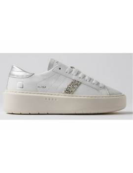 D.A.T.E. HILL LOW PLATFORM WHITE-SILVER