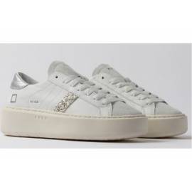 D.A.T.E. HILL LOW PLATFORM WHITE-SILVER