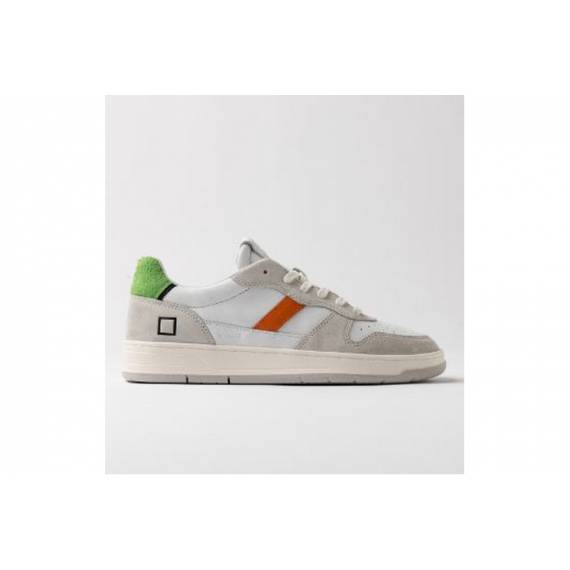 D.A.T.E. COURT VINTAGE CALF WHITE-GREEN