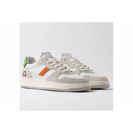 D.A.T.E. COURT VINTAGE CALF WHITE-GREEN