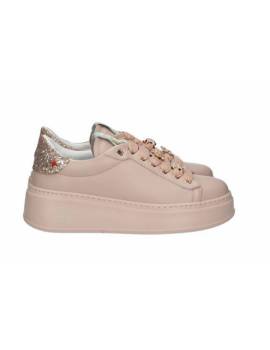 GIO+ SNEAKERS ROSA E GLITTER CON FARFALL