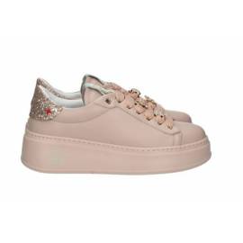 GIO+ SNEAKERS ROSA E GLITTER CON FARFALL