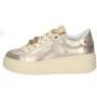 GIO+ SNEAKERS PLATINO CON FIORE MULTICOL