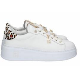 GIO+ SNEAKERS BIANCA E ANIMALIER