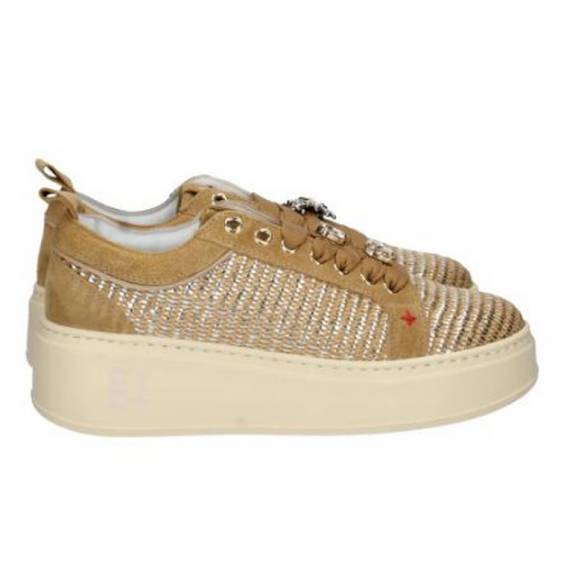 GIO+ SNEAKERS RAFFIA TABACCO