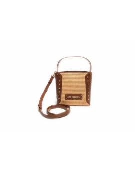 LOVE MOSCHINO SECCHIELLO RAFFIA E CAMMEL