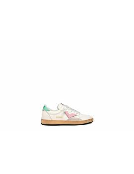 4B12 SNEAKERS BIANCO/ROSA/ACQUA