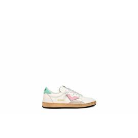 4B12 SNEAKERS BIANCO/ROSA/ACQUA