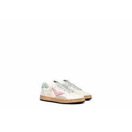 4B12 SNEAKERS BIANCO/ROSA/ACQUA