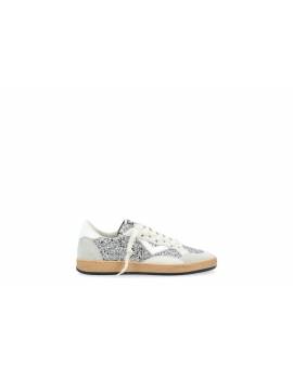 4B12 SNEAKERS GLITTER ARGENTO