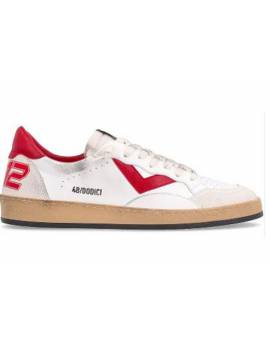 4B12 SNEAKERS BIANCA E ROSSO