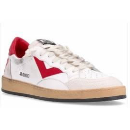 4B12 SNEAKERS BIANCA E ROSSO